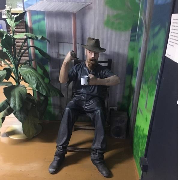 Realistic fibreglass sculptures