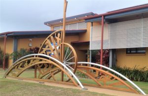 Roland Nancarrow - public art sculpture, built by Gary Grant @ Xtreme First Impressions Public Art"