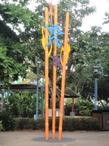 Roland Nancarrow sculpture - sculpture for Muddy's playground, Cairns"
