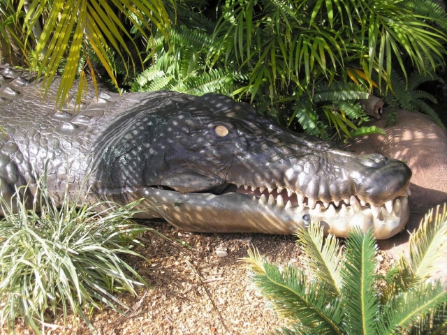 Fibreglass animals - crocodile