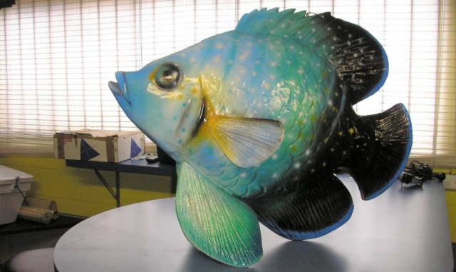 Fibreglass fish sculpture replica