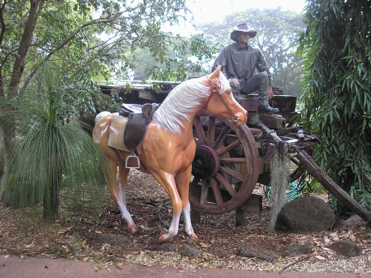 Fibreglass horse sculpture