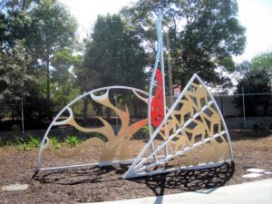 Roland Nancarrow - fire & rescue public art sculpture -Built by Gary Grant"
