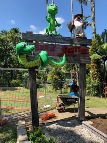 Custom Fibreglass Mini Golf Sculptures