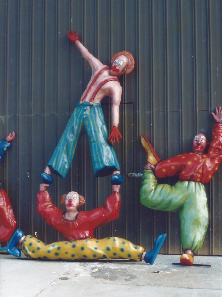 Fibreglass theme park sculptures