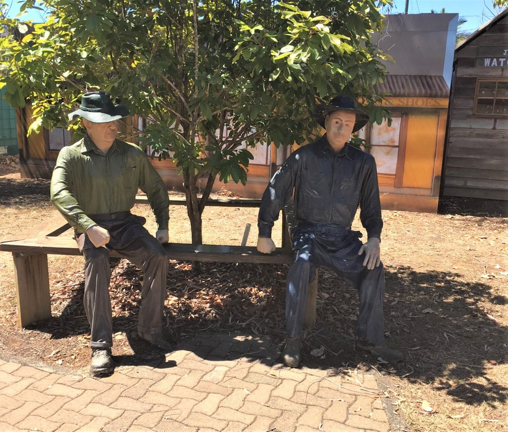 human statues for historical props